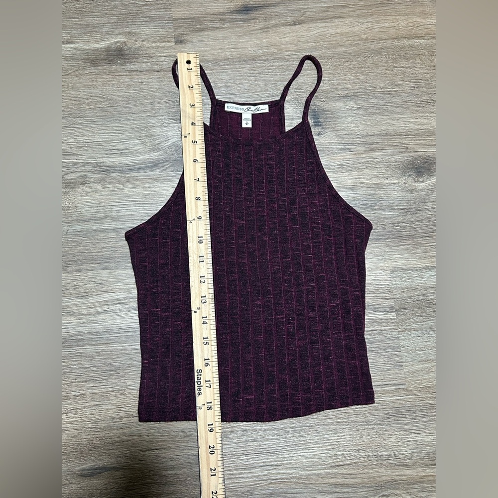 Express | One Eleven Ribbed Cropped Tank Top - Picture 10 of 10